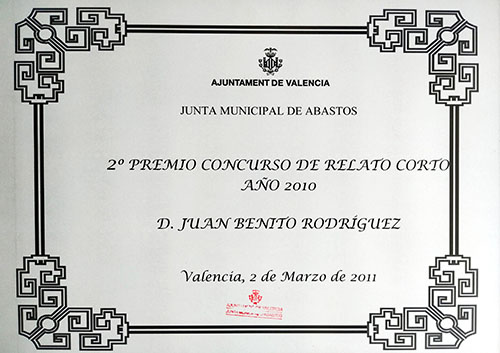 Segundo Premio de la Junta Municipal de Abastos