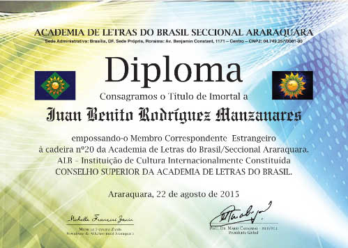 Académico Correspondiente Extranjero de ALUBRA