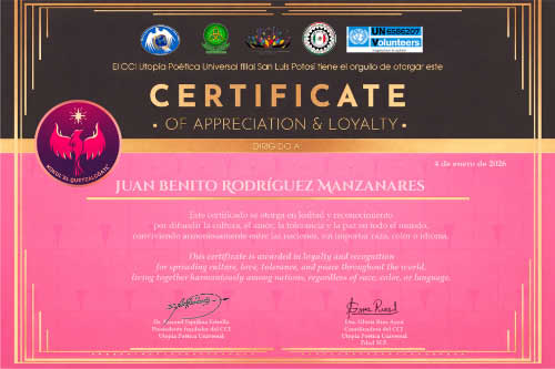 Certificado de Apreciación y Fidelidad