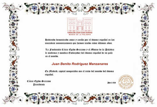 Embajador de la Palabra en España