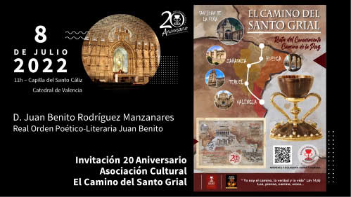 Invitación al 20 Aniversario de la Asociación Cultural El Camino del Santo Grial