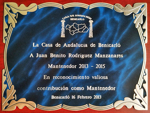 Mantenedor de la Casa de Andalucía de Benicarló