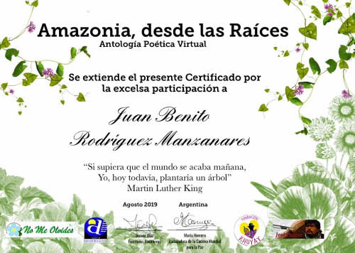 Participación en la Antología Poética Virtual, Amazonía, desde sus raíces