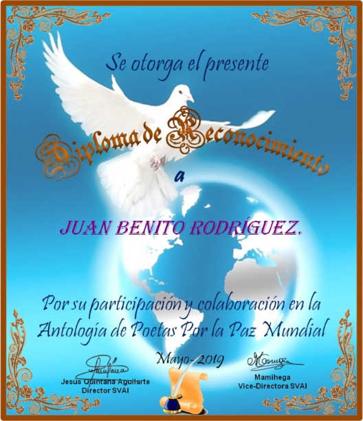 Participación en l Antología Poetas por la Paz Mundial