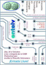 Cartel del II Encuentro de Nuevas Tecnologías en Lengua Valenciana