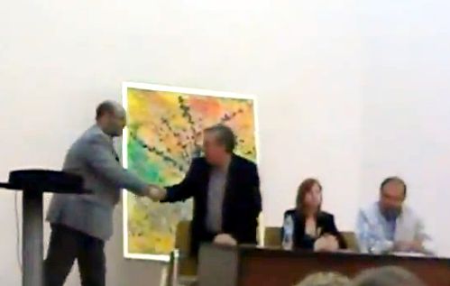 Juan Benito Saluda al alcalde de Jérica