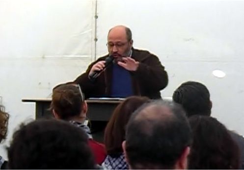 Lectura del Llibret de la falla de la Plaza del Pintor Segrelles