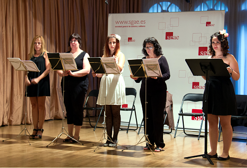 Lectura drmatizada de Feminicidio en la SGAE de Madrid.