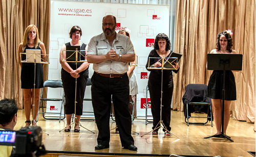 Lectura drmatizada de Feminicidio en la SGAE de Madrid.