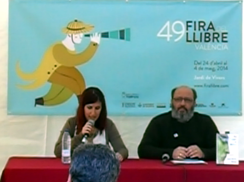 Presentación de La navaja de Occam en la Feria del Libro de Valencia.