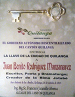 Llaves de la Ciudad de Quilanga (Ecuador)