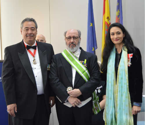 Presentación en Valencia de la Casa Real De Hawái