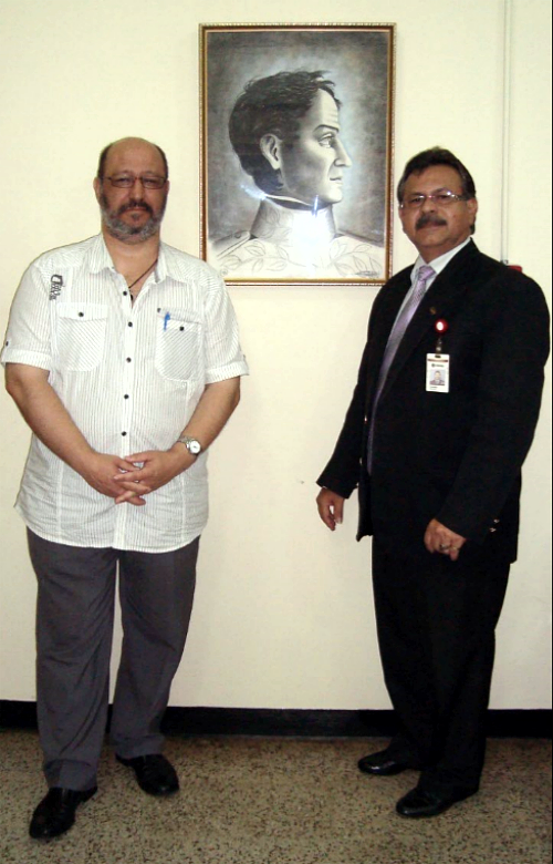 Junto a Pedro Yajure Mejía