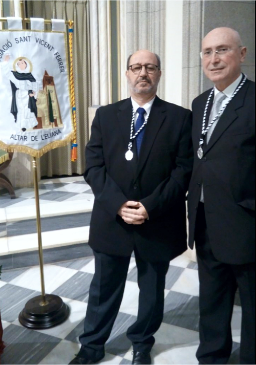 Junto al Presidente del Altar de San Vicente de la Eliana