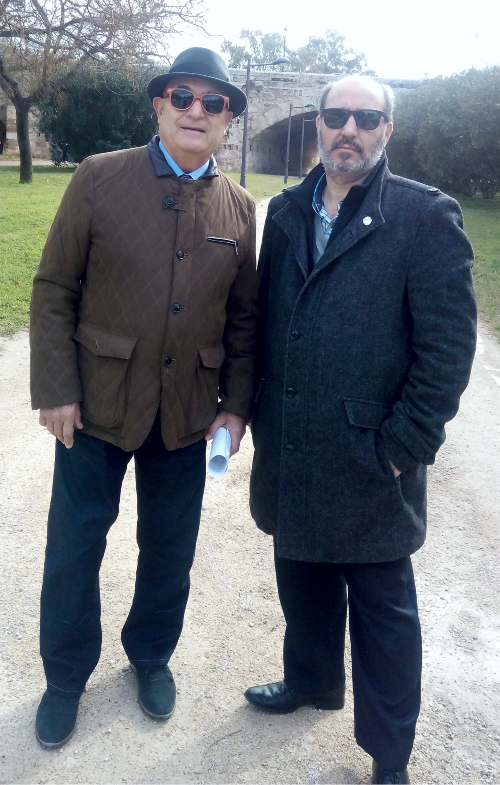 Junto al Presidente deAmigos de la Real Academia de Cultura Valenciana