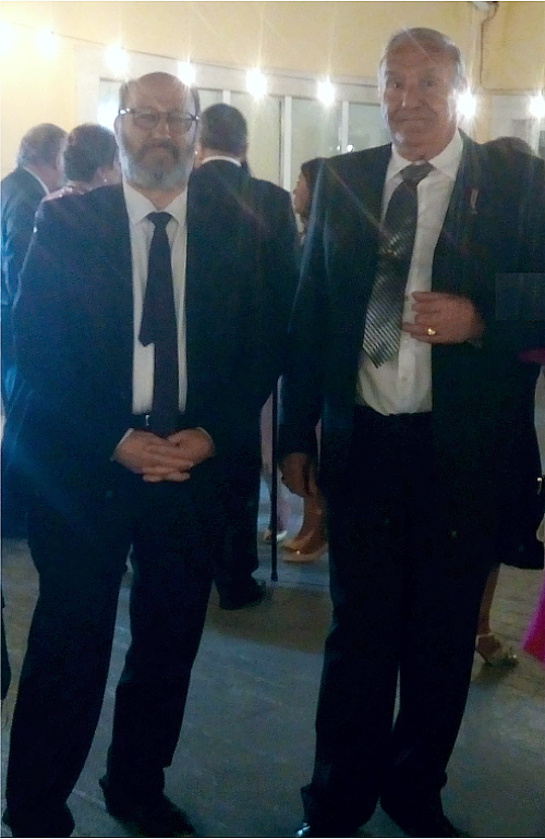 Junto a José Cerón Martínez