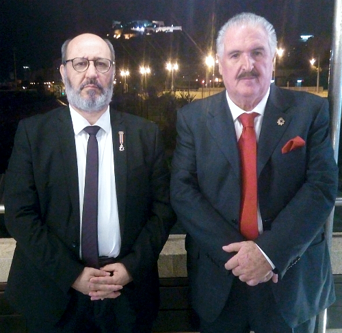 Junto a Francisco Rodríguez Aguado