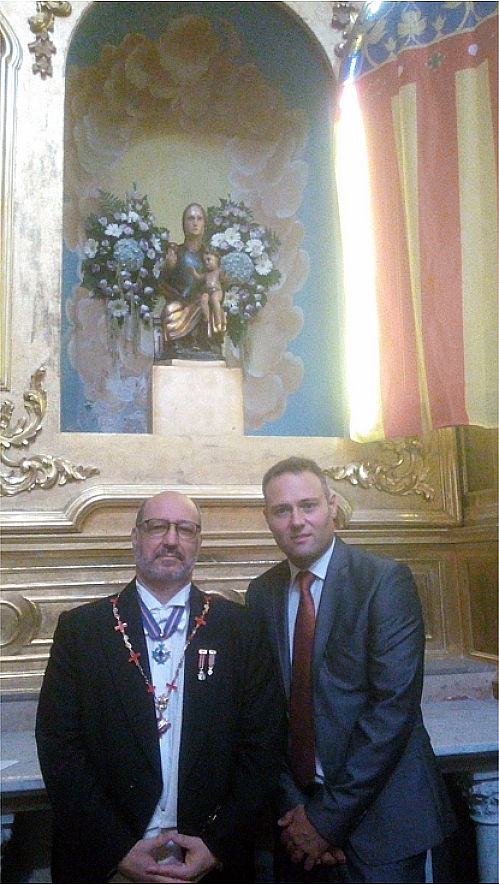 Junto a Vicente M. Martínez Aparici