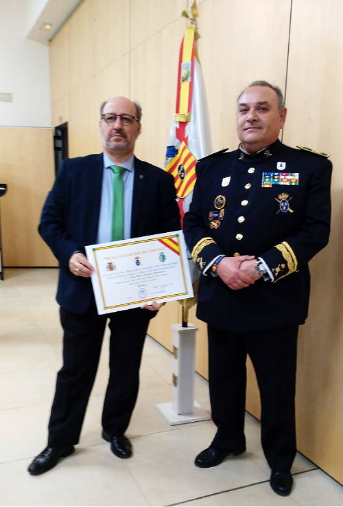 Junto al general Joaquín Gisbert Valor