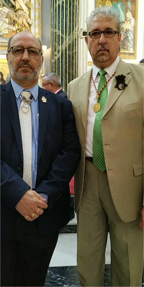 Junto a Benito Román Díaz