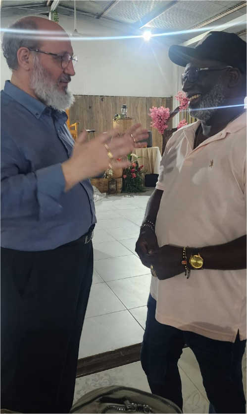 Junto a Félix Ariel Palacios