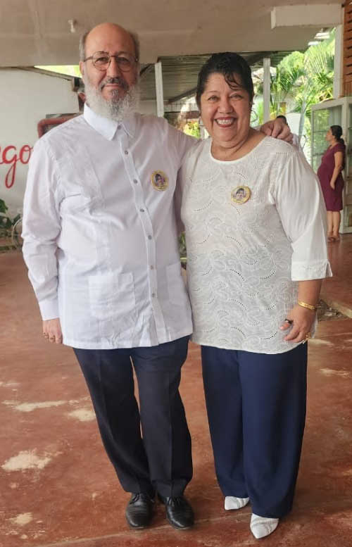 Junto a Rosalba Jaramillo