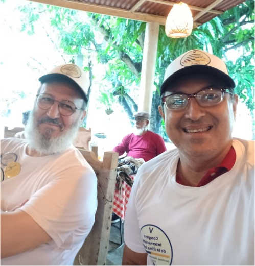 Junto a Edward Barrera