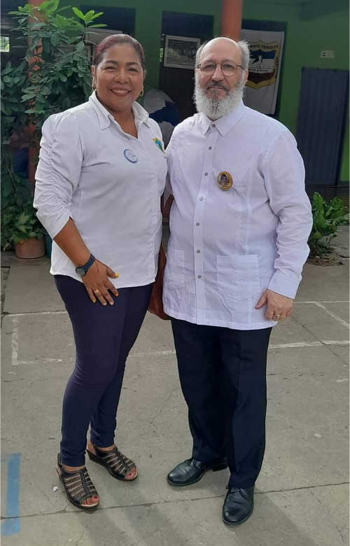 Junto a Elcy Pestana Pérez