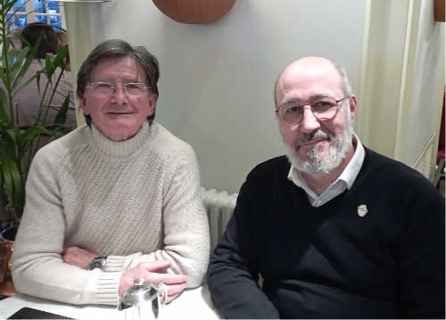 Junto a Félix Calvo Sarmiento