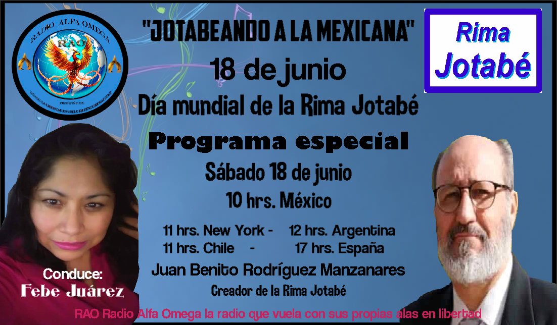 Programa de radio dedicado a la Rima Jotabé en el Día Mundial de la Rima Jotabé