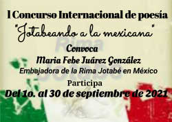 I concurso Internacional de Poesía Jotabeando a la mexicana