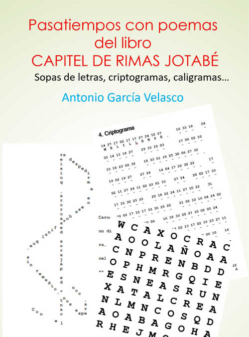 Pasatiempos con poemas del libro Capitel de Rimas Jotabé