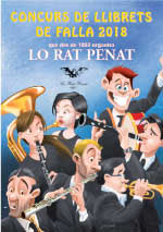 Cartell del Concurso de Llibrets de Falla de Lo Rat Penat 2018