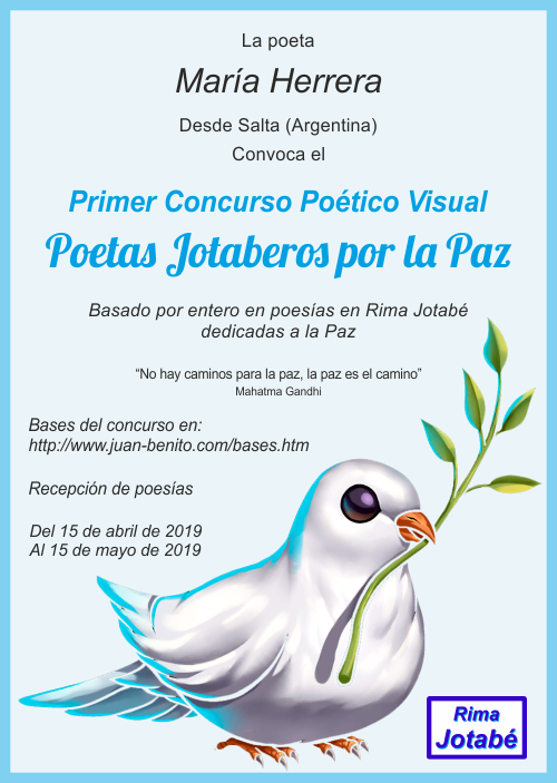I Concurso Poético Visual Poetas Jotaberos por la Paz