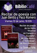 Bibliocafé, recital de Juan Benito y Romero de Buñol