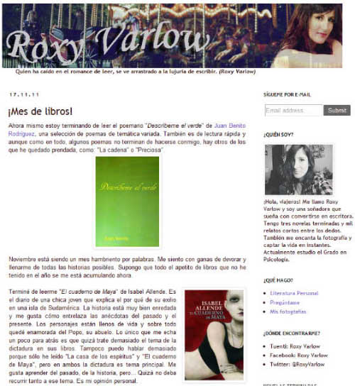 Blog de Roxy Varlow