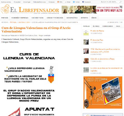 Curso de Lengua Valenciana