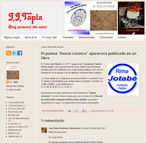 Blog del Peta J. J. Tapia