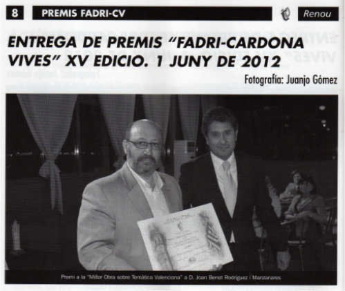 Premios Fadrí 2012