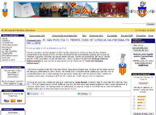 Web del GAV