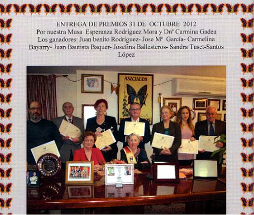 Entrega de los Premios de Declamación. Gané el 3er. Premio