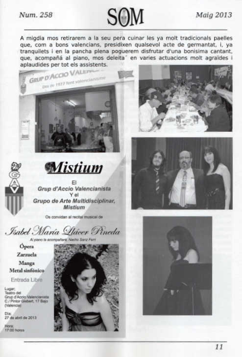 Recital de Mistium en el GAV