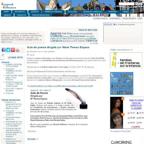 Lectura poética de los presidentes de Asociaciones