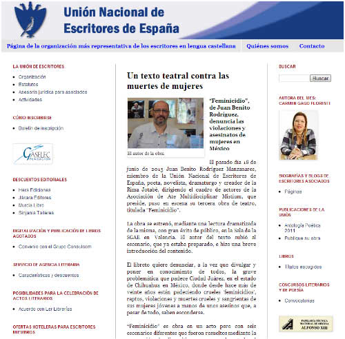 Reseña de Feminicidio en la UNEE