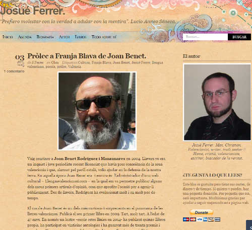 Página de Josué Ferrer