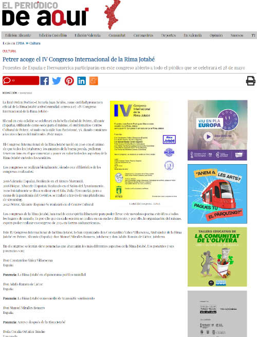 IV Congreso Internacional de la Rima Jotabé