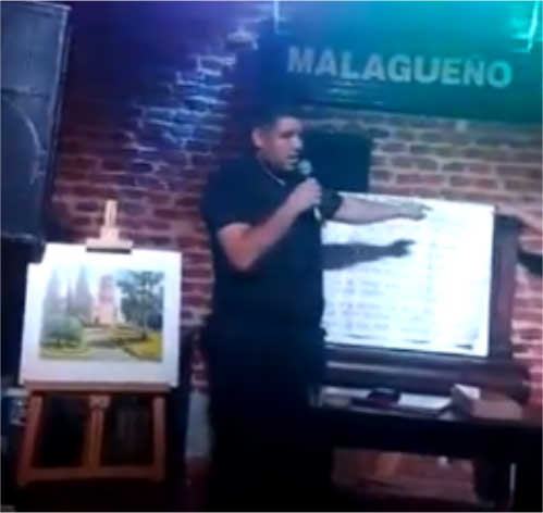 La Rima Jotabé en la presentación del libro de Miguel Juárez